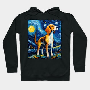 Beagle in The Starry Night style Hoodie
